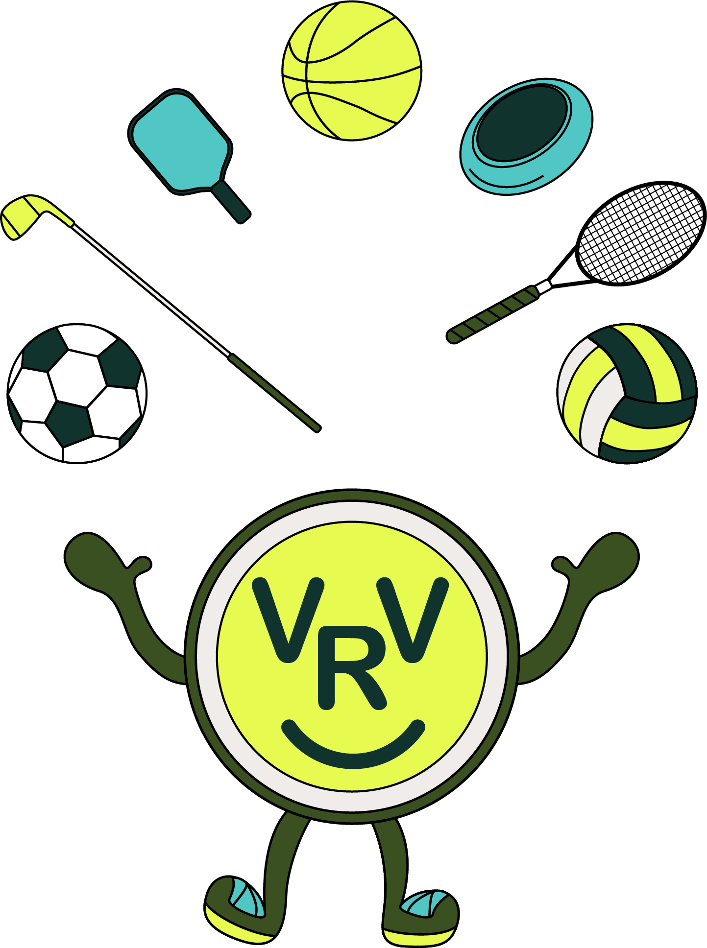 VRV Athletics Logo